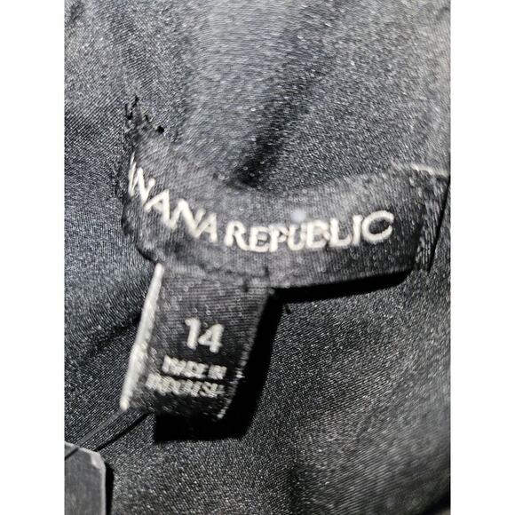 NWT! Banana Republic Black Scalloped Waist Sheath Dress Size 12 - Picture 13 of 15